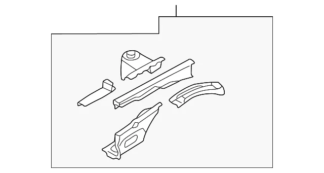 Apron Assembly - Driver's Side (LH) - Mazda (GDYB-54-21Y)