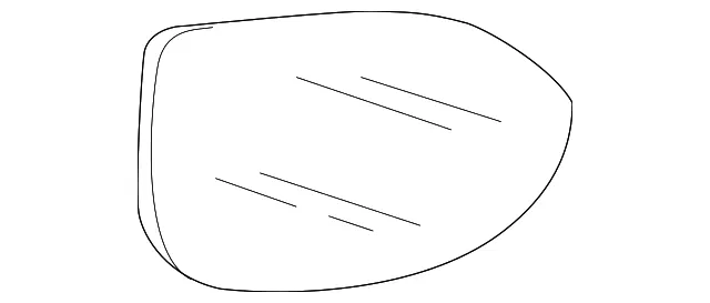 Mirror Glass - Passenger Side (RH) - Mazda (GEG1-69-1G1)