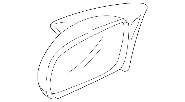 Mirror - Passenger Side (RH) - Mazda (GG2A-69-120)