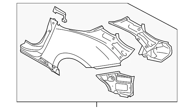 Quarter Panel Assembly - Passenger Side (RH) - Nissan (GHA00-1ETMA)