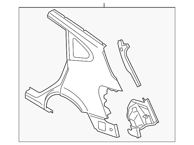 Rear Fender, Left - Nissan (GHA01-1VKMA)