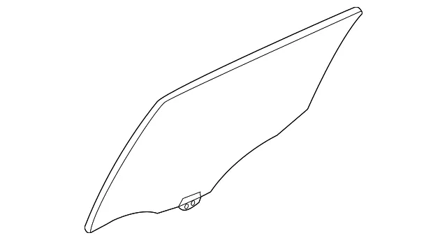 Movable Glass - Passenger Side (RH) - Mazda (GHK1-72-510C)