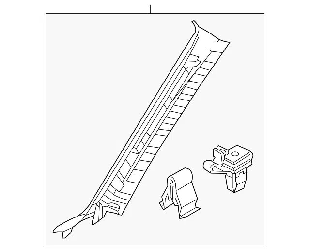 Windshield Pillar Trim - Passenger Side (RH) - Mazda (GHR1-68-160B-75)