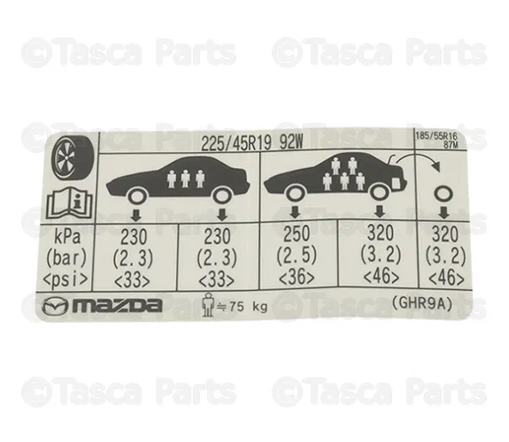 Label Tire - Mazda (GHR9-69-014A)