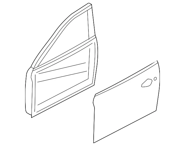 Door Shell - Driver's Side (LH) - Mazda (GHY0-59-02XJ)