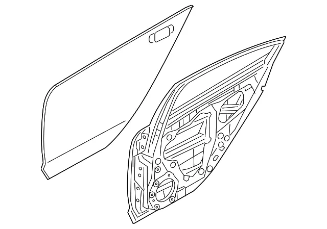 Door Shell - Passenger Side (RH) - Mazda (GHY2-72-02XB)