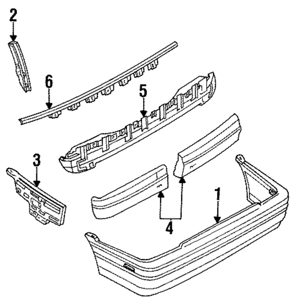 Bumper Cover Slide - Driver's Side (LH) - Mazda (GJ21-50-254)