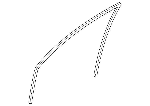 Channel L Glass - Driver's Side (LH) - Mazda (GJ6A-59-605G)