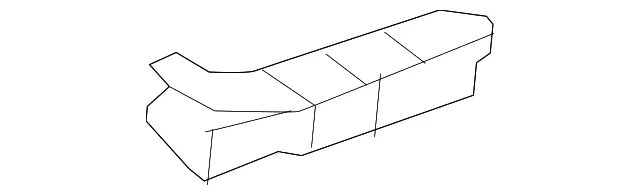 Hinge Pillar Reinforced Lower Reinforced - Driver's Side (LH) - Mazda (GJR9-71-034)
