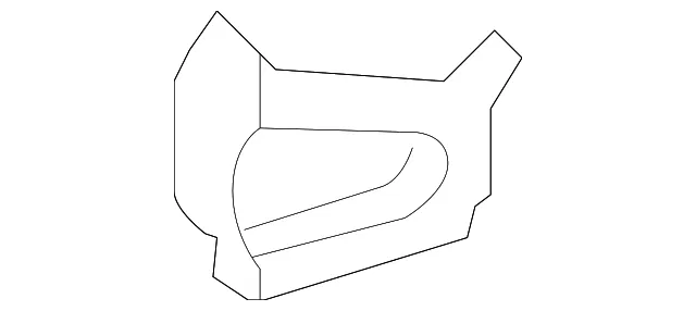 Cowl Grille Panel Brace - Driver's Side (LH) - Mazda (GK2A-71-065)