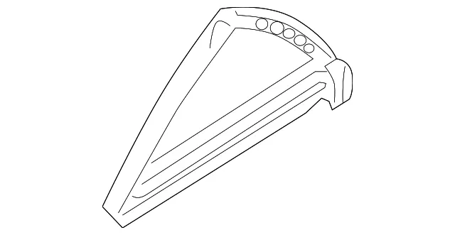 Vent Glass - Passenger Side (RH) - Mazda (GK2A-72-65XA)