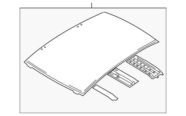 Panel Roof - MAZDA (GM6A70600)