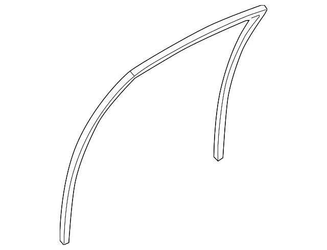 Run Channel L Glass - MAZDA (GM9E73605B)