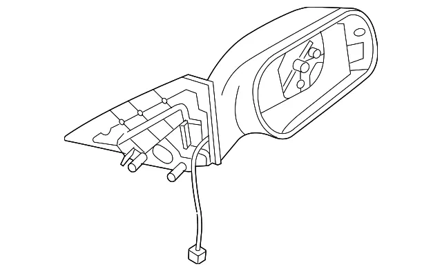 Mirror Lt Door - Driver's Side (LH) - Mazda (GP9B-69-180C-87)
