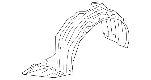 Fender Liner - Driver's Side (LH) - Mazda (GRF2-56-140)