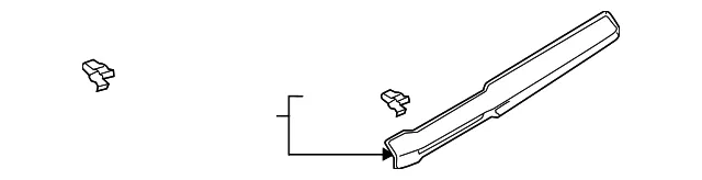 Trim Molding - Passenger Side (RH) - Mazda (GRF5-55-150A-39)