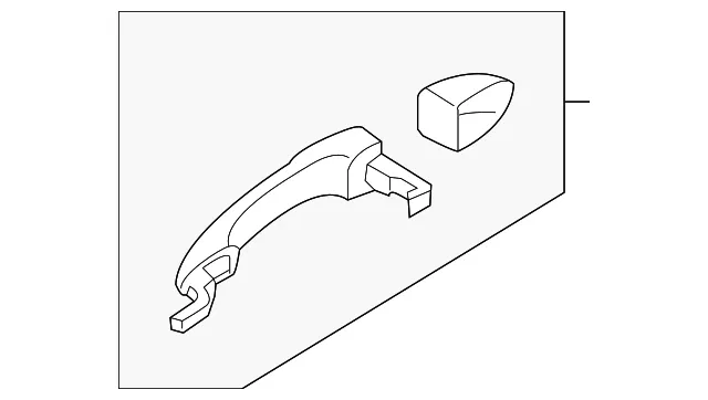 Handle, Outside - Passenger Side (RH) - Mazda (GS1F-58-410J-56)
