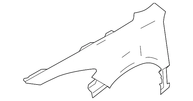 Fender - Passenger Side (RH) - Mazda (GS3L-52-110A)