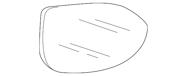 Glass & Holder R Mirror - Passenger Side (RH) - Mazda (GS3M-69-1G1)