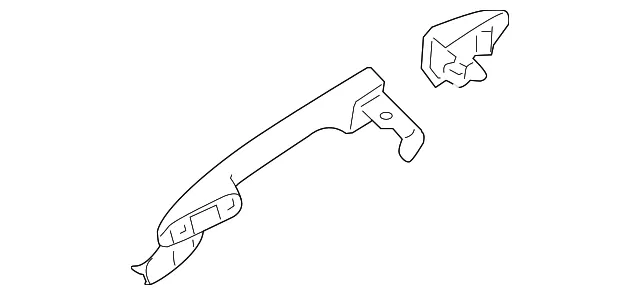 Handle R Out R Door - Passenger Side (RH) - Mazda (GS3N-72-410C-38)