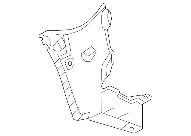 Splash Shield - Passenger Side (RH) - Mazda (GSH7-50-340)