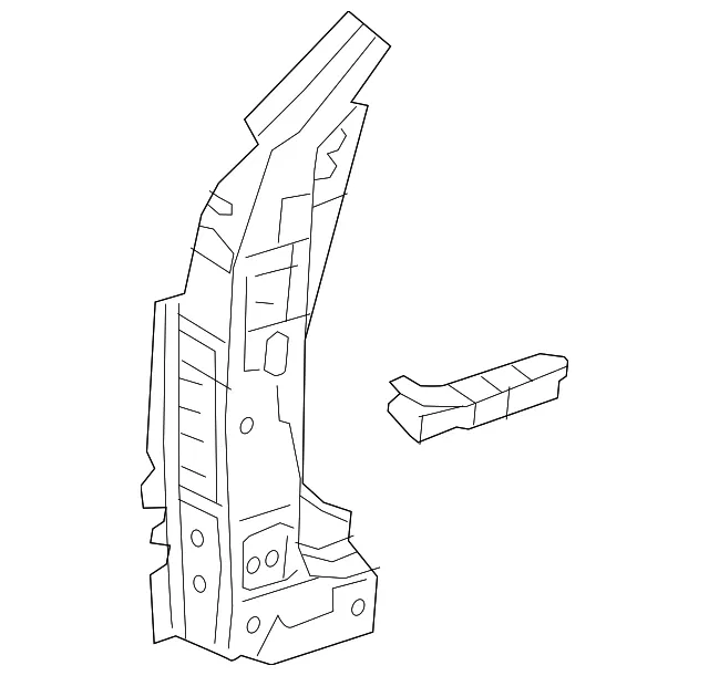 Hinge Pillar Reinforced - Passenger Side (RH) - Mazda (GSY7-70-03Z)