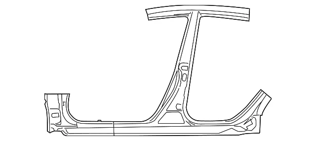 Center Pillar - Driver's Side (LH) - Mazda (GSYL-71-271A)