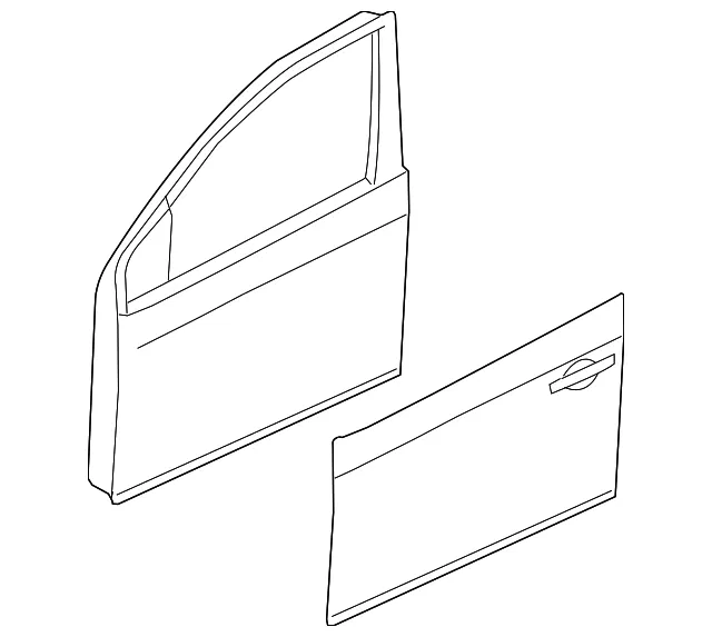 Door Shell - Passenger Side (RH) - Nissan (H0100-4AFMB)