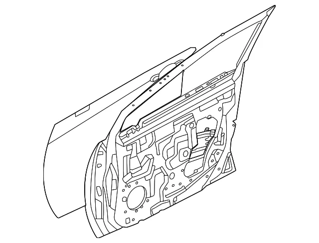 Front Left Door Assembly - Nissan (H0101-6LTEB)