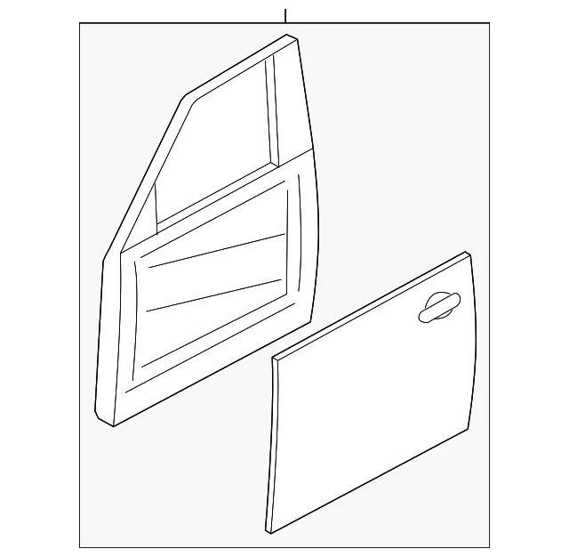 Door Shell - Driver's Side (LH) - Nissan (H010A-5ZAMB)