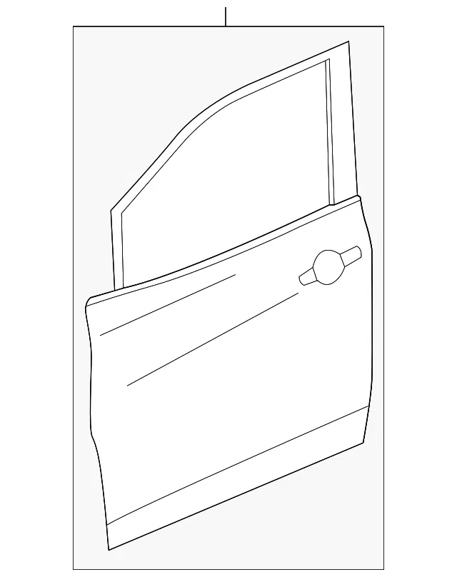 Door Shell - Driver's Side (LH) - Nissan (H010A-6AXMA)
