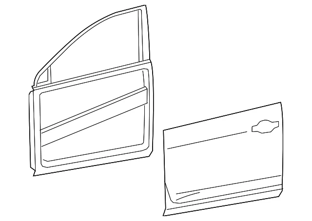 Door Shell - Driver's Side (LH) - Nissan (H010A-6MAMA)