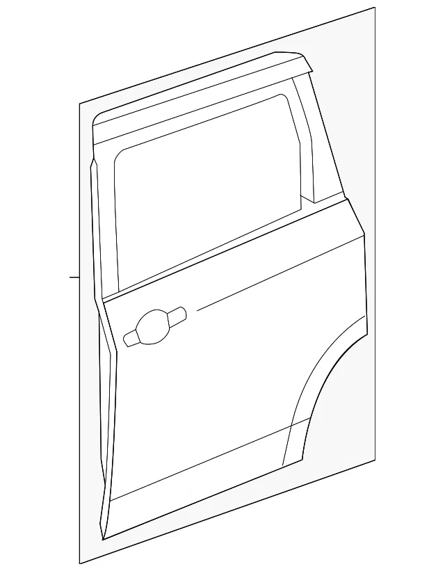 Door Shell - Passenger Side (RH) - Nissan (H010M-6AXMA)