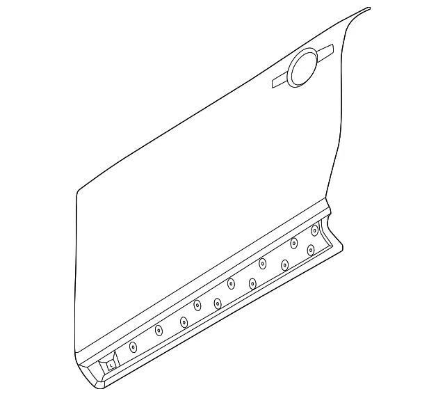 Front Door Outer Panel, Left - Nissan (H0153-5MPMA)