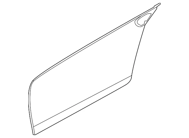 Front Door Outer Panel, Left - Nissan (H0153-6GPMA)