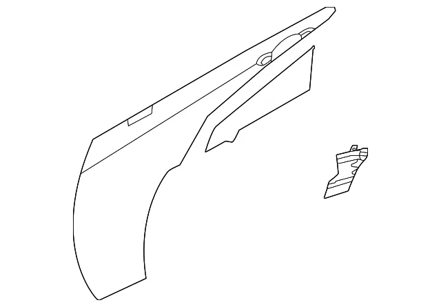 Front Door Outer Panel, Left - Nissan (H0153-6LEEB)