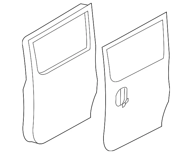 Door Shell - Passenger Side (RH) - Nissan (H2100-9SFMA)
