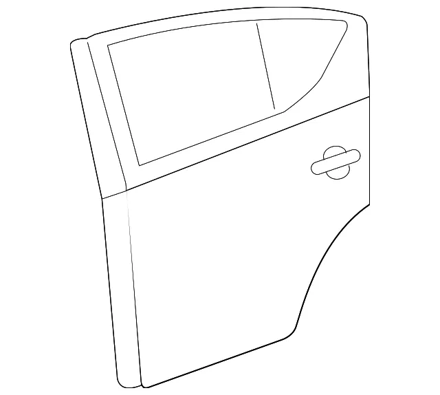 Door Shell - Driver's Side (LH) - Nissan (H2101-3BAAB)