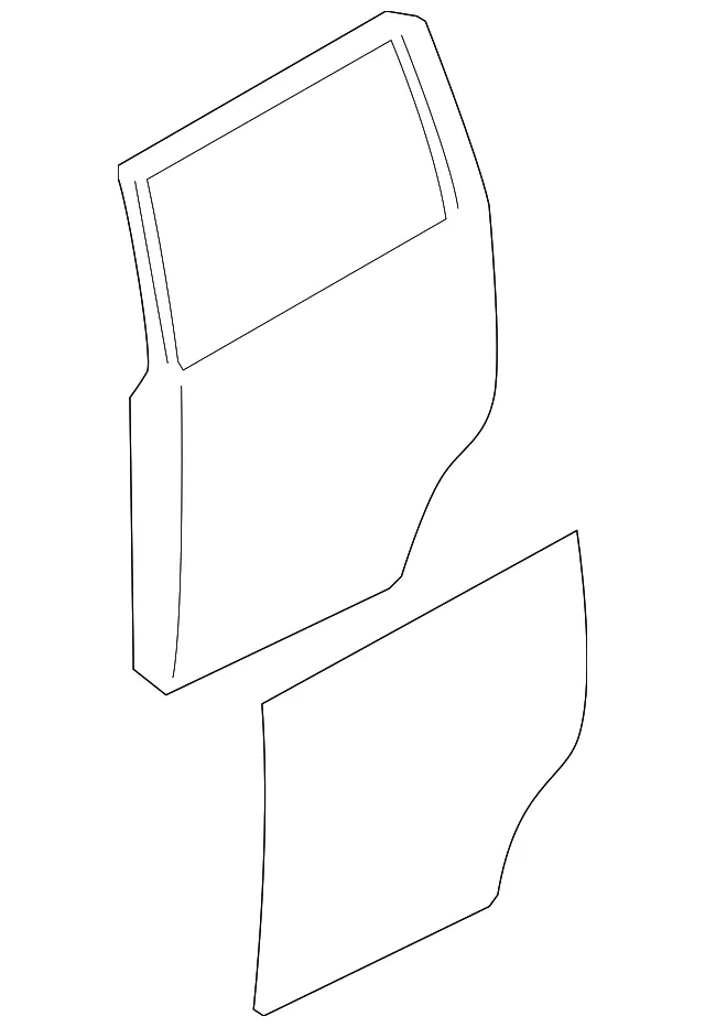 Door Shell - Driver's Side (LH) - Nissan (H210A-5ZAMA)