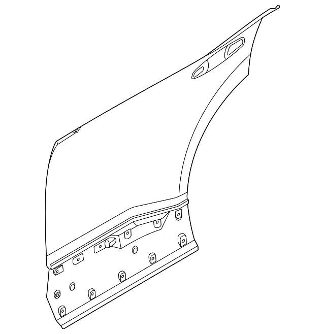 Rear Door Outer Panel, Right - Nissan (H2152-7LFMA)