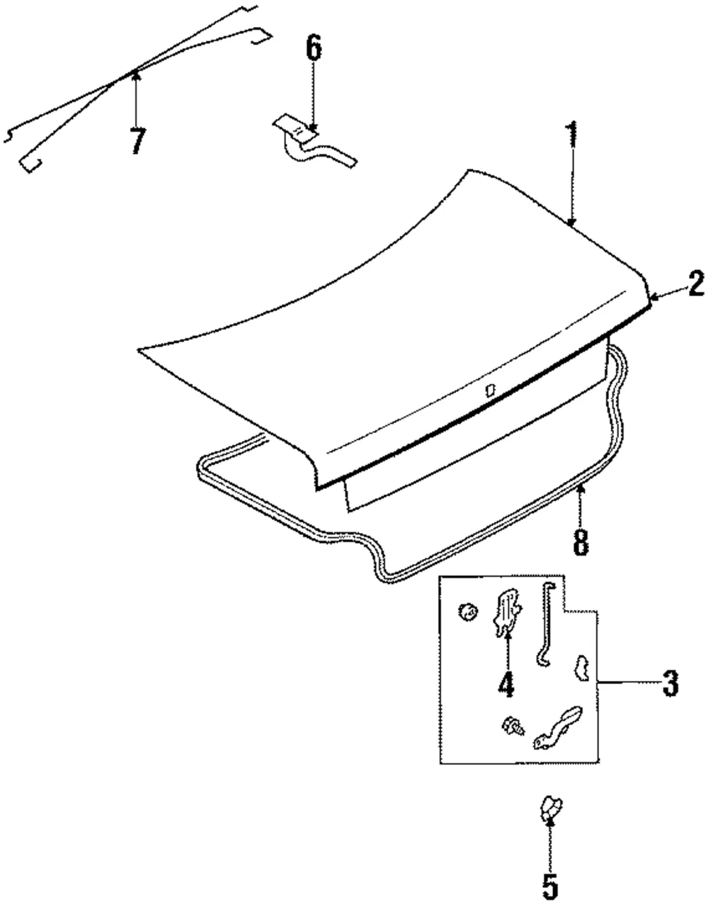 Hinge - Passenger Side (RH) - Mazda (H260-52-710E)