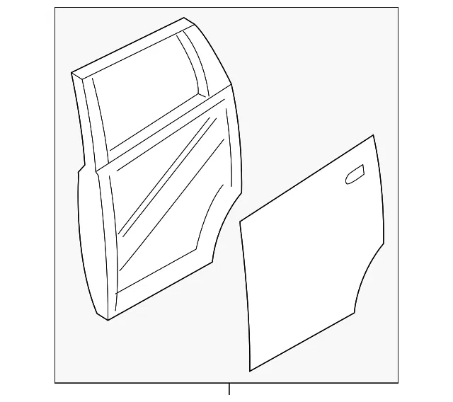 Door Shell - Driver's Side (LH) - Nissan (HBA01-3WCMA)
