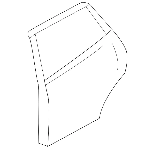 Door Shell - Passenger Side (RH) - Nissan (HBA0M-1KAMA)