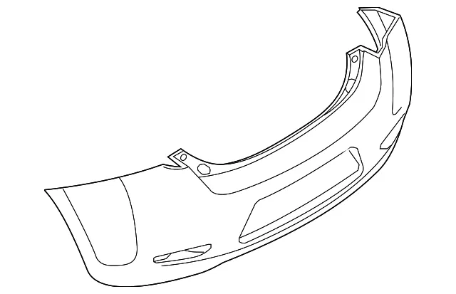 Rear Bumper Face (Unpainted) - Nissan (HEM22-3NA2H)