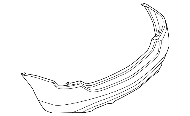 Rear Bumper Set, Painted - Nissan (HEM22-CC20H)