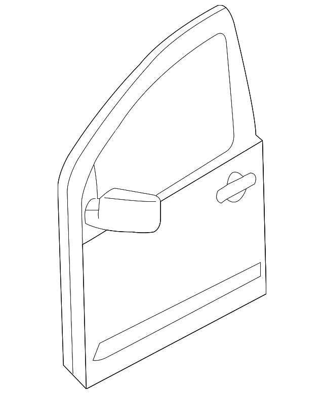 Door Shell - Driver's Side (LH) - Nissan (HMA01-9BLAB)