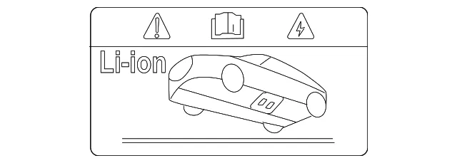 Caution Label - Mazda (K628-67-ZB6)