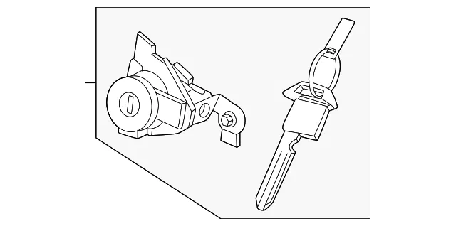 Door Lock Cylinder - Nissan (K9810-7LF0A)