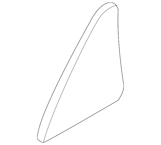Vent Glass - Driver's Side (LH) - Mazda (KA0G-73-661A)