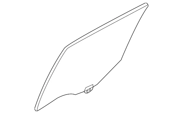 Movable Glass - Driver's Side (LH) - Mazda (KA0H-73-510A)